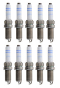 Set of 10 Bosch Double Platinum Spark Plugs for Volkswagen