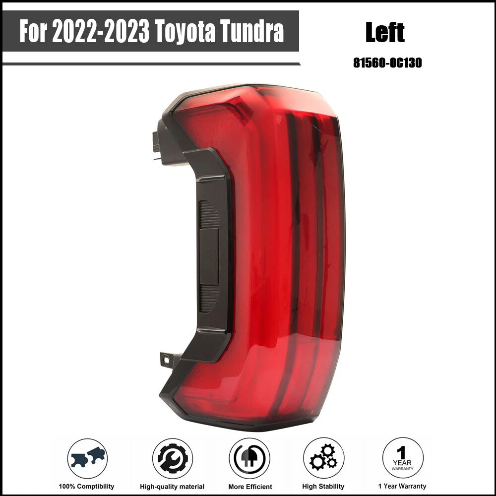 Rear LED Tail Lamp Assembly for Toyota Tundra (2022–2023)