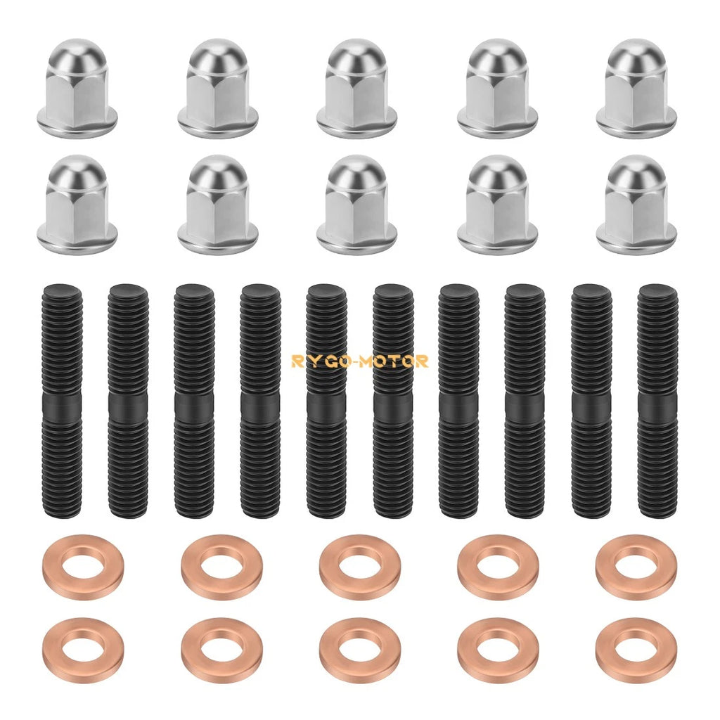 Cylinder Head Studs Kit with Acorn Nuts & Washers for Yamaha Banshee 350 (1987–2006)