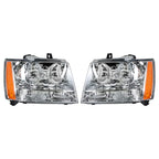 Set of 2 Halogen Headlights for Chevy Avalanche/Suburban/Tahoe (2007â2014)