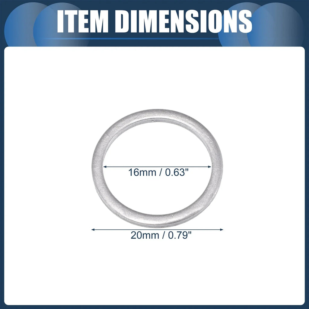 25 pcs Oil Drain Plug Gaskets 16mm ID for BMW 530i (1994-1995)