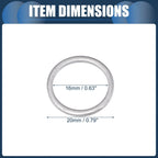 25 pcs Oil Drain Plug Gaskets 16mm ID for BMW 530i (1994-1995)