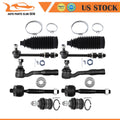 10pcs Front Steering Kit Tie Rod End Sway Bar for Toyota Sequoia (2003–2007)