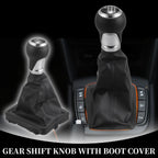 6 Speed Gear Shift Knob with Dust Cover for Audi A6 C6 4F (2004–2008)