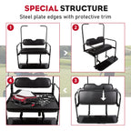 Rear Flip Seat Kit for EZGO TXT Golf Cart (Year Range Not Specified)