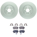 Bosch QuietCast Rear Rotor & Hella Low-Met Disc Brake Pad Kit for Audi S5 (2009)