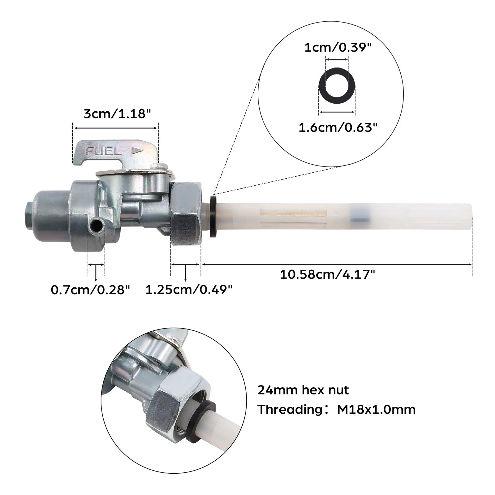 Fuel Tank Petcock Valve for Honda Sportrax 300 TRX300EX (1993–2008)