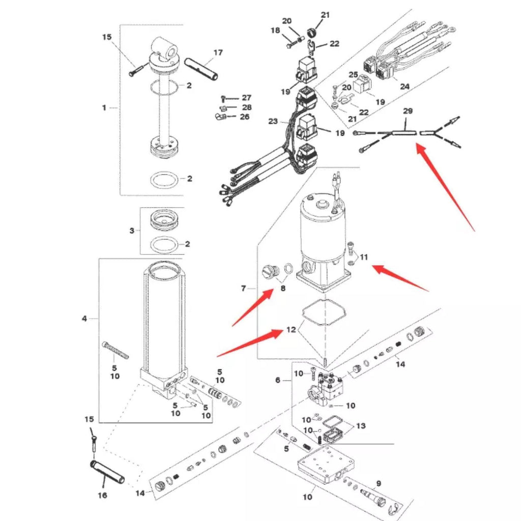Screw Kit Plug Assy for Mercury Mercruiser Outboard (8134351, 22-813435)
