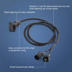 7 Pin Trailer Connector Wiring Harness for Ford F-250 F-350 (2008–2016)