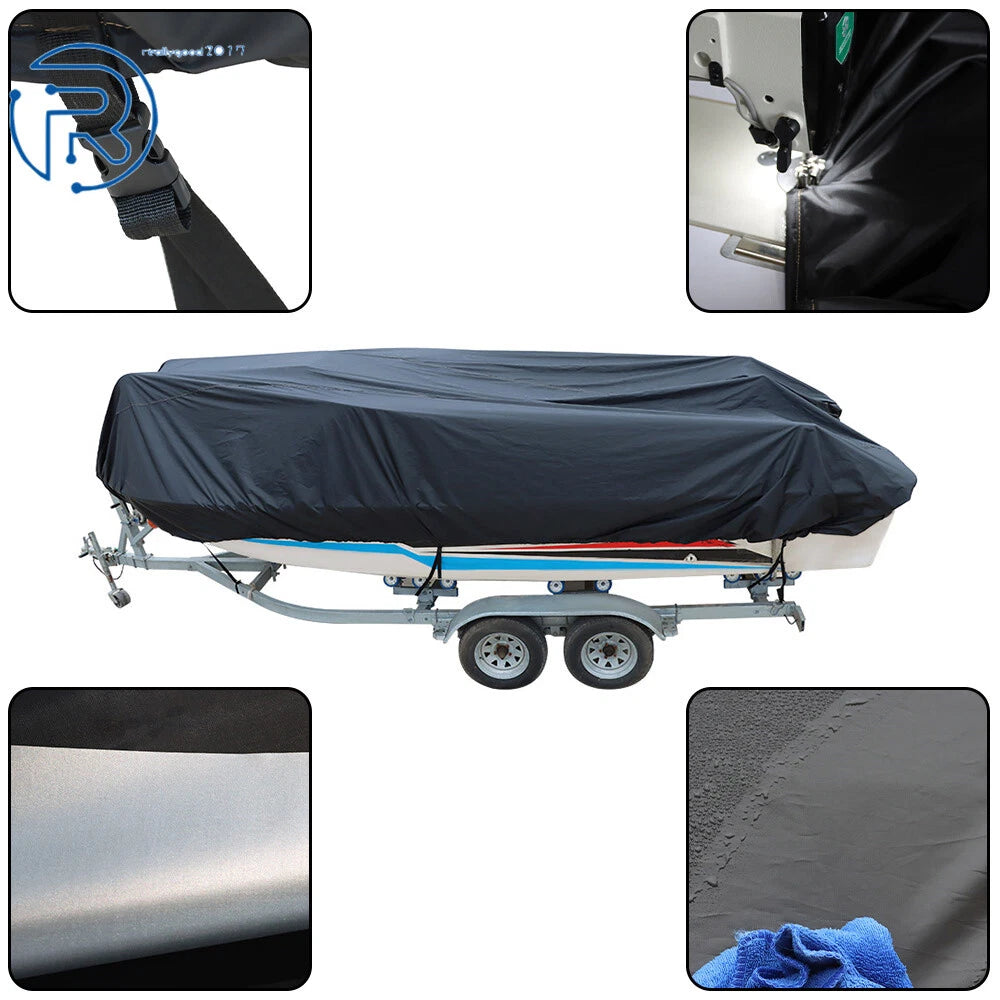 Waterproof Boat Cover for V-Hull Runabouts (11-13ft)