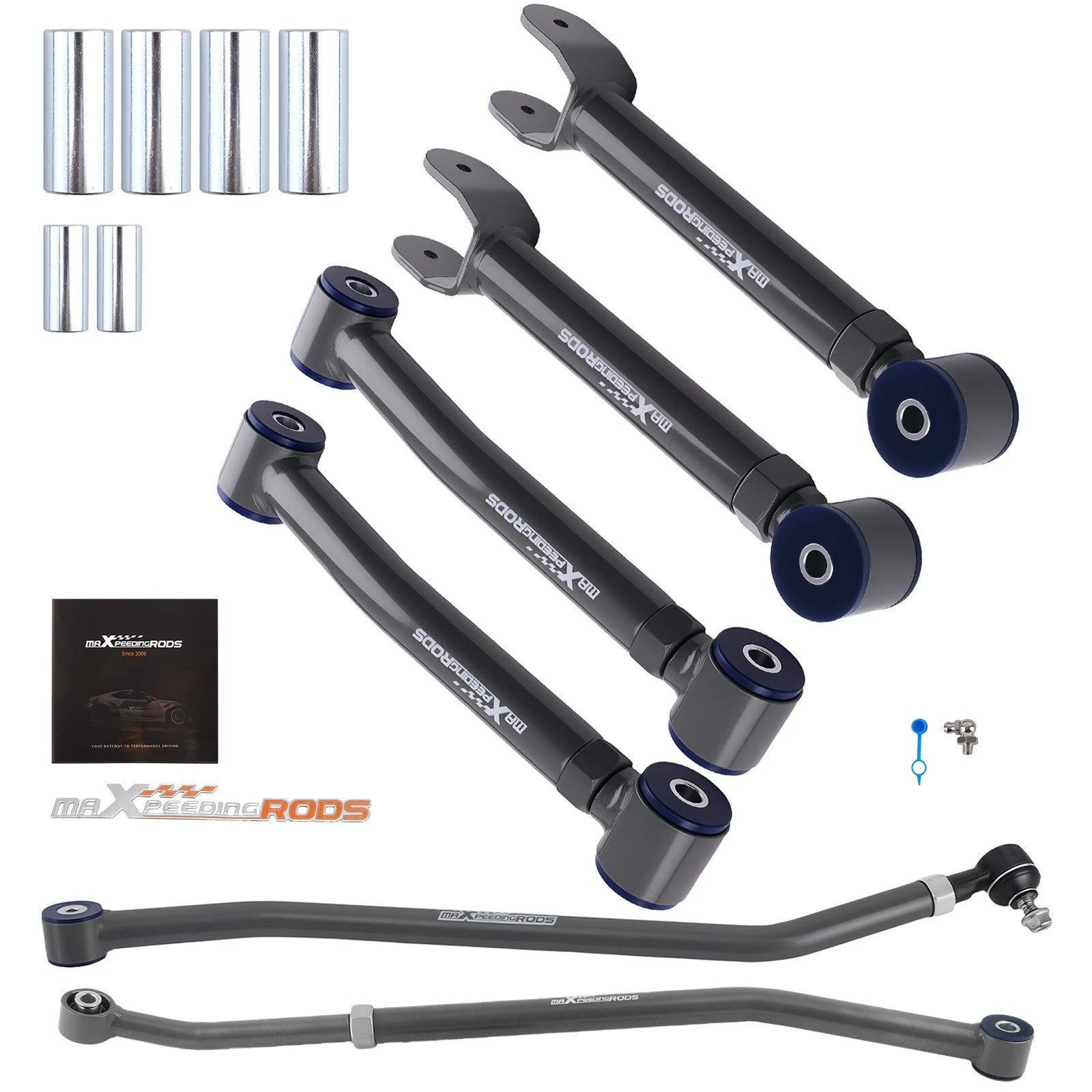 Front Upper & Lower Control Arm + Front Rear Track Bar for Jeep Wrangler (1997–2006)