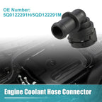 Engine Coolant Hose Connector No. 5Q0122291H/5QD122291M for VW Tiguan (2018–2022)