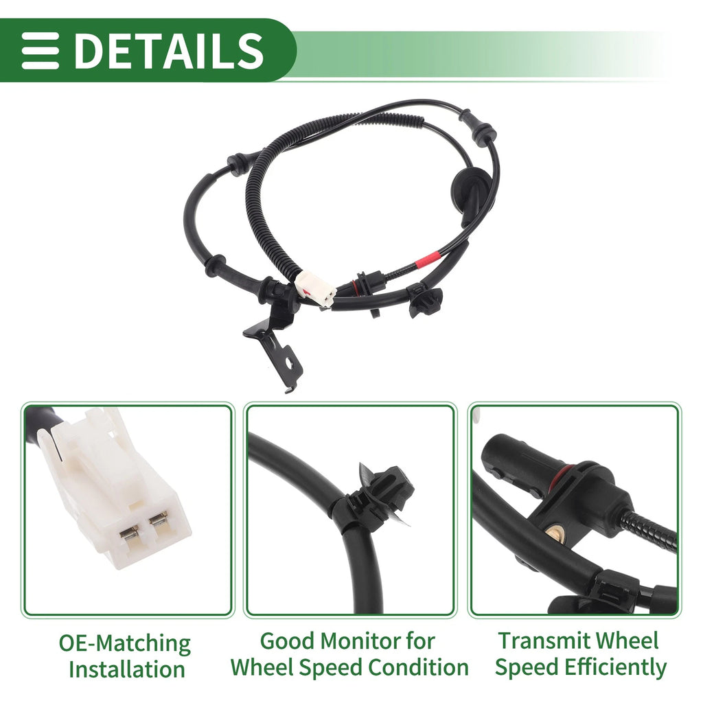 ABS Wheel Speed Sensor No. 599303X350 for Hyundai Elantra (2014–2016) Right Rear