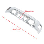 Split Steel Front Bumper with Fog Light Hole Chrome for GMC Sierra 1500 (2014–2015)