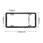 Carbon Fiber License Plate Frame for Car Truck