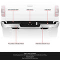 Dual Exhaust Chrome Rear Bumper Assembly for RAM 1500 (2019–2024)