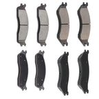 Set of 8 Ceramic Brake Pads for Dodge Ram 2500 3500 4WD (2003–2008)