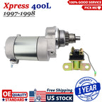 Starter Motor for Polaris Xpress 400L (1997–1998) W/Bendix & Relay