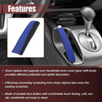 Faux Leather Handbrake Cover for Honda Civic 2006-2011 Black Blue