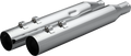 KHROME WERKS Slip-On Mufflers for Harley M8 (2017–2023) - 4" Chrome