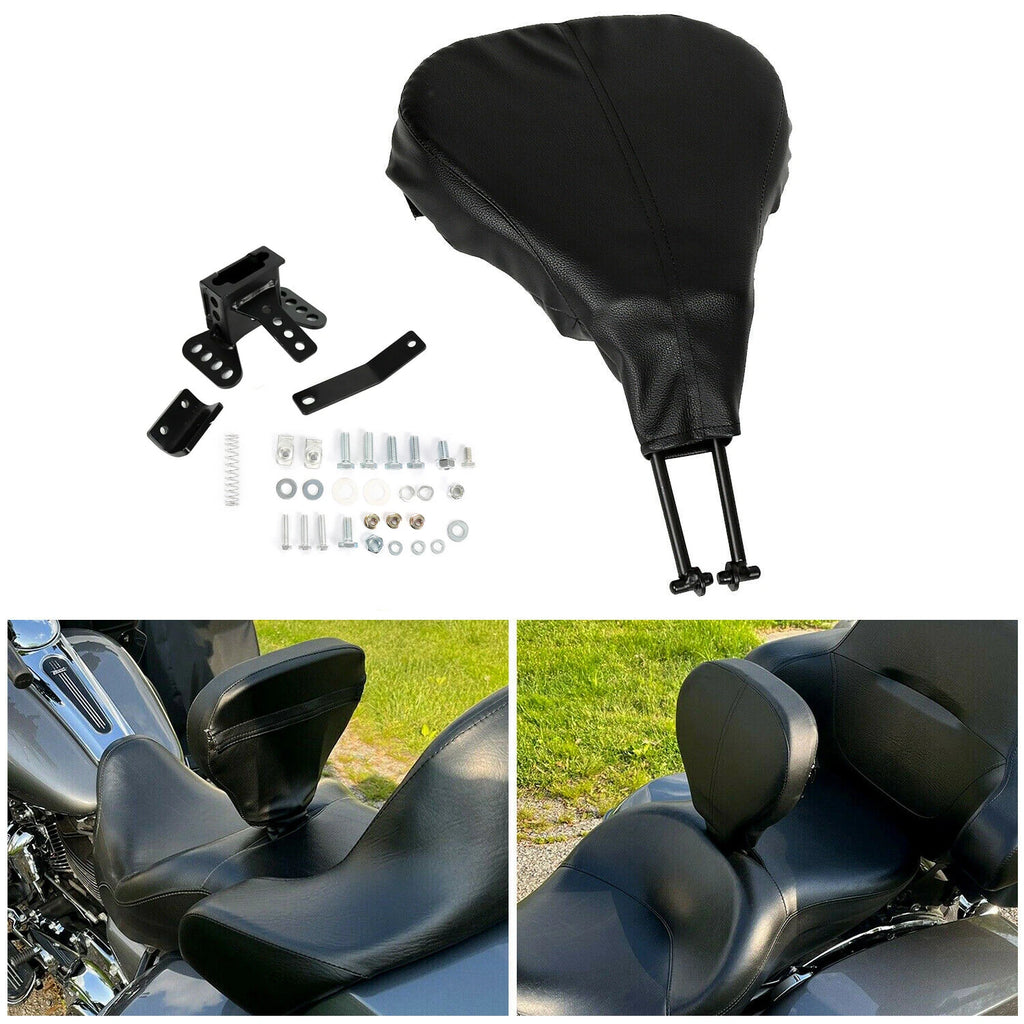 Driver Rider Backrest with Adjustable Bracket for Harley Touring Road Glide (2009–2023)