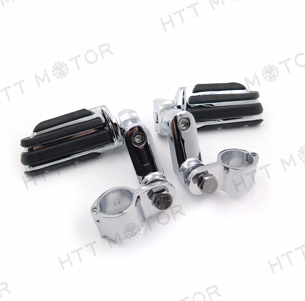 Flame Foot Peg Clamps 1.25" for Harley Sportster 883 1340 (1986–2023)