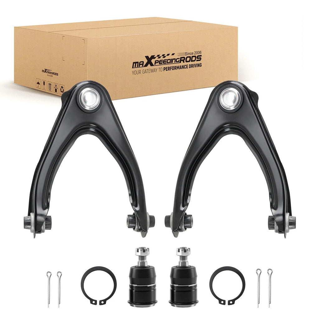4X Front Upper Control Arms Lower Ball Joints for Honda CR-V (1997–2001)