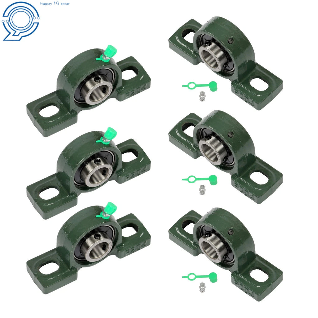 6X UCP204-12 Pillow Block Bearing for (Self-Aligning, 3/4" Bore)