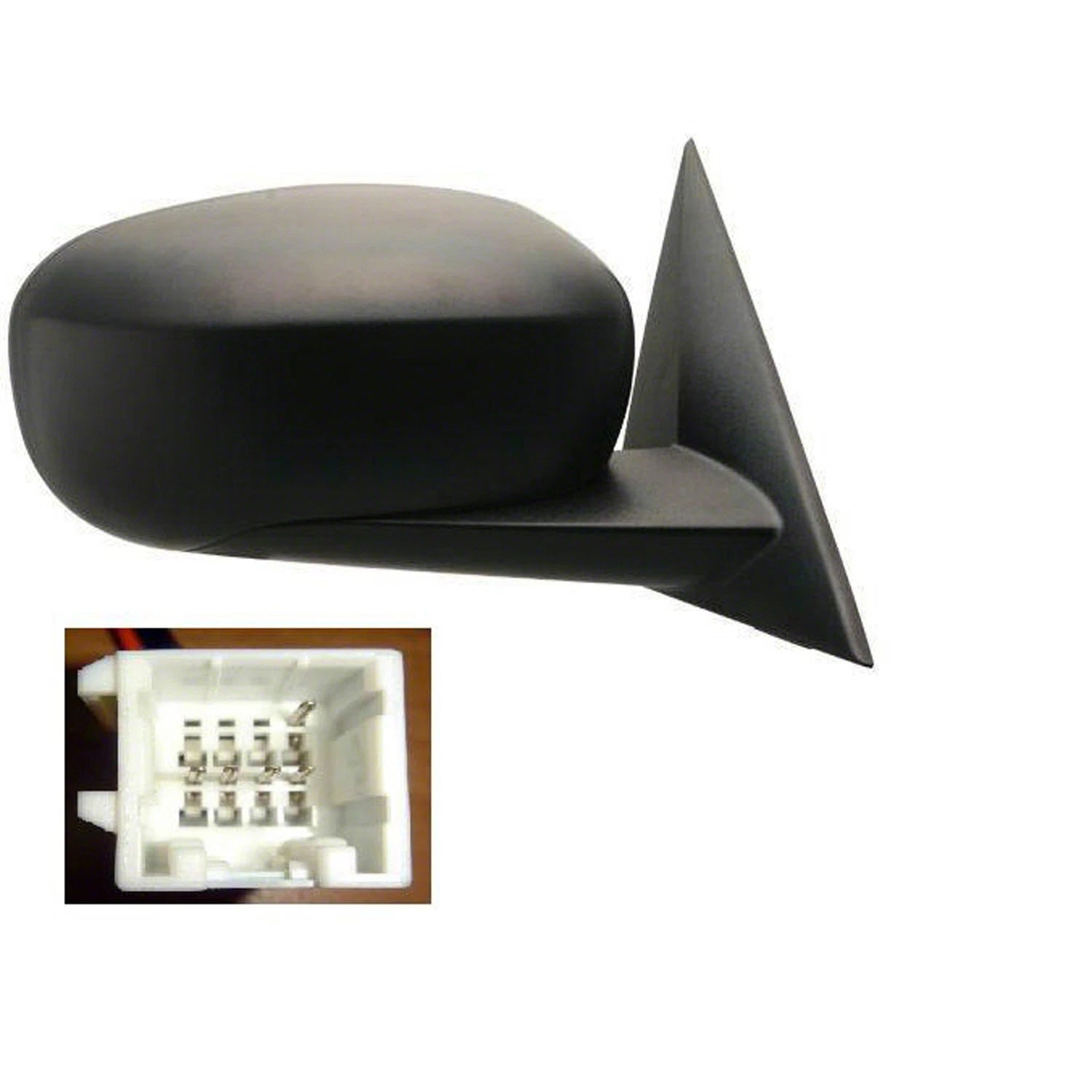 Replacement Ready to Paint Passenger Side Power Door Mirror w/Heated Glass