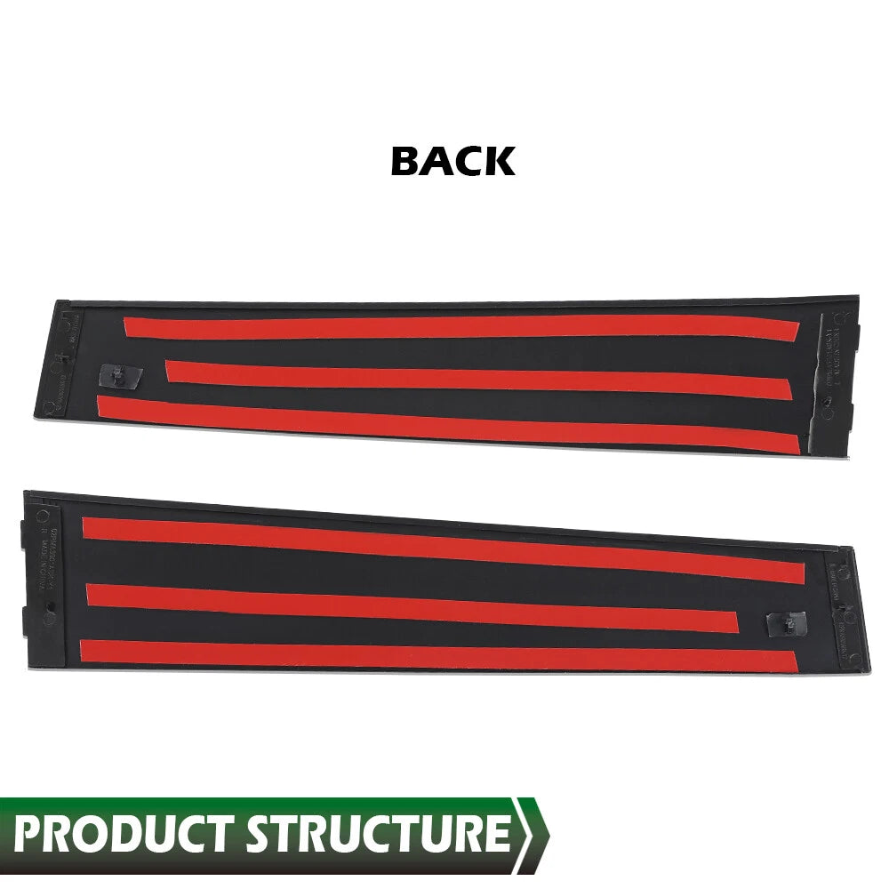 Set of 2 Rear Door B Pillar Window Trim for Jeep Grand Cherokee (2011–2019)