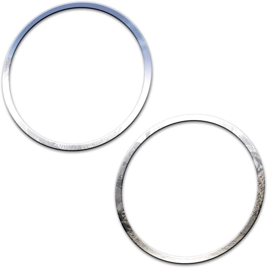 2pc Stainless Front Fog Light Accent Trim for Toyota Corolla 2014–2016