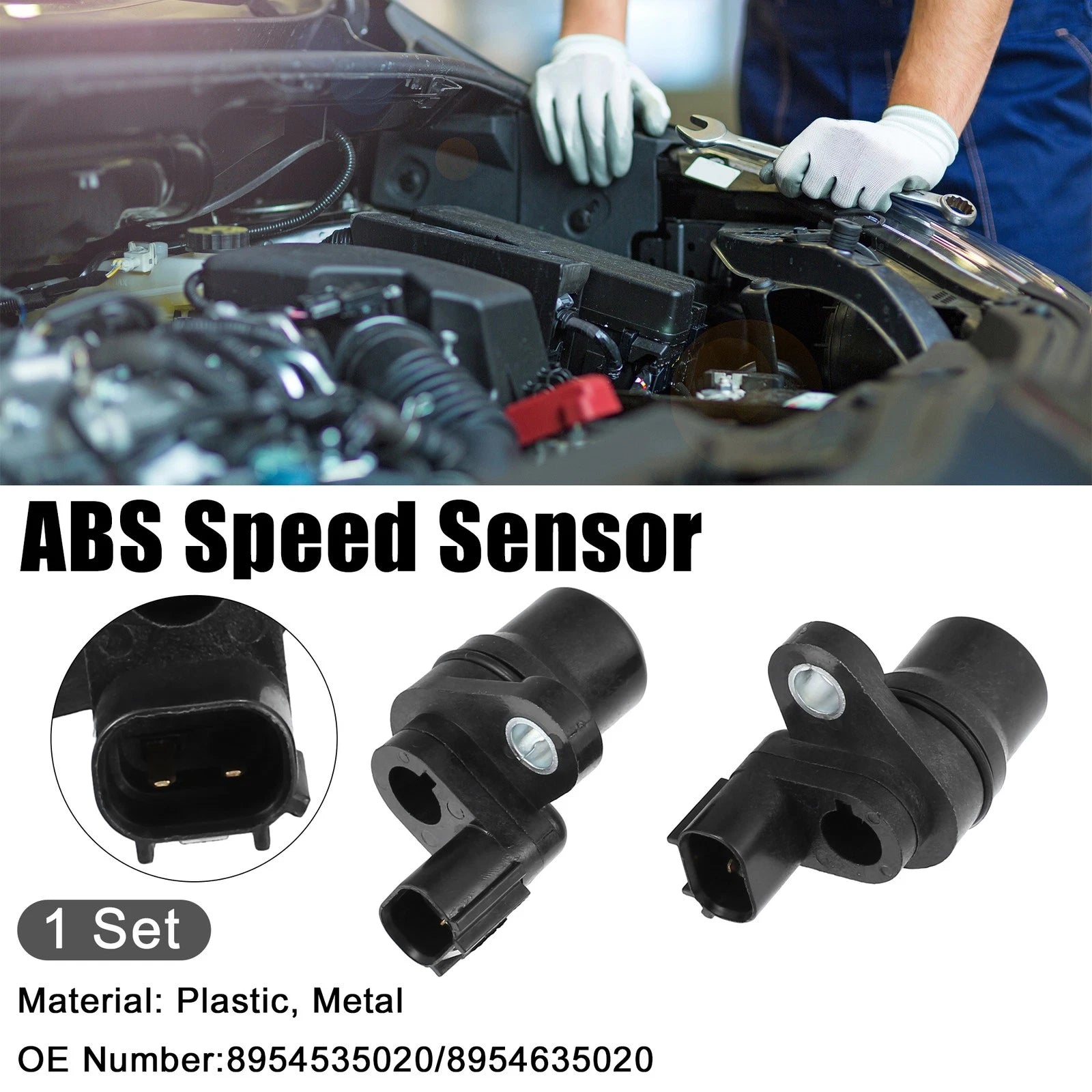 Set of 2 ABS Wheel Speed Sensors for Toyota Tacoma (1998–2004)