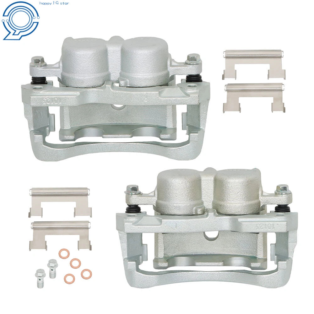 2X Front Brake Caliper with Bracket for Chevrolet Silverado Express 3500 (2003–2023)