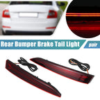 1 Pair Rear Bumper Reflector for Hyundai Verna (2017–2020) Red Amber
