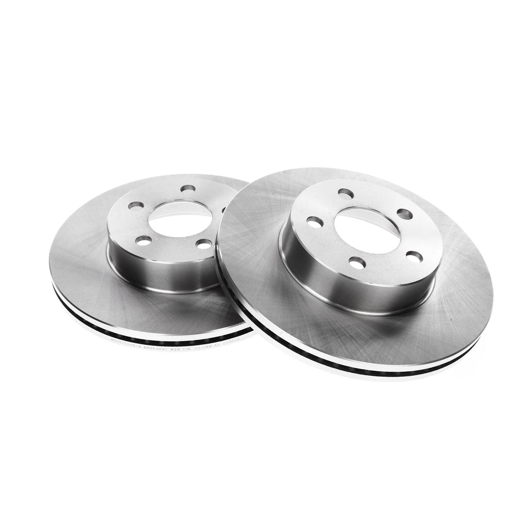 Set of 2 Front Disc Brake Rotors & Ceramic Pads for Ford Ranger (2003–2011)