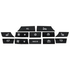 12 Button Key Caps A/C Heater Switch Repair for BMW 5 6 7 F10 F01 F12 (2010-2017)