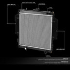 Full Aluminum Core Radiator for Suzuki Samurai (1985–1988) DPI 208