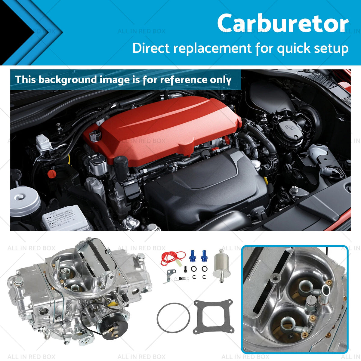 4 Barrel 650 CFM Double-Pumper Carburetor Electric Choke BR-67255