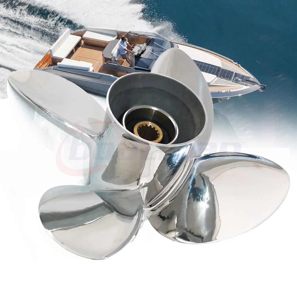 4-Blade Stainless Propeller 13 1/2X14-RH for Yamaha (50-130HP)