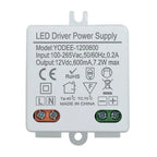12V LED Driver Power Supply 7.2W Constant Voltage with Overload Protection