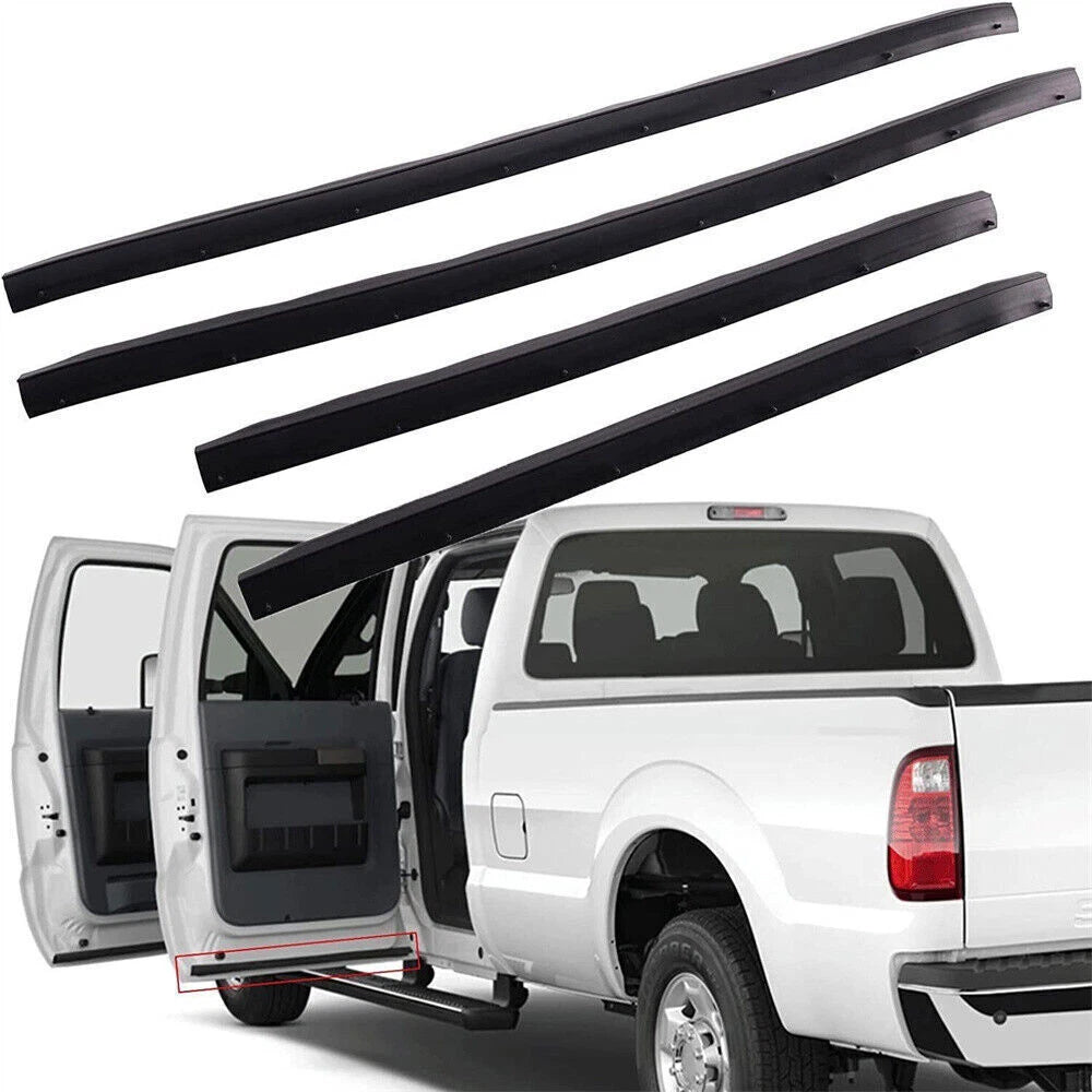 Set of 2 Front Rear Lower Door Weather Strip Seal for Ford F250 F350 (1999–2016)