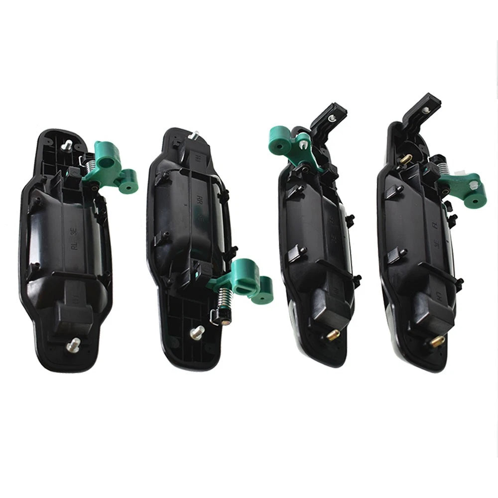 Set of 4 Black Exterior Door Handles for Kia Sorento (2003–2009)