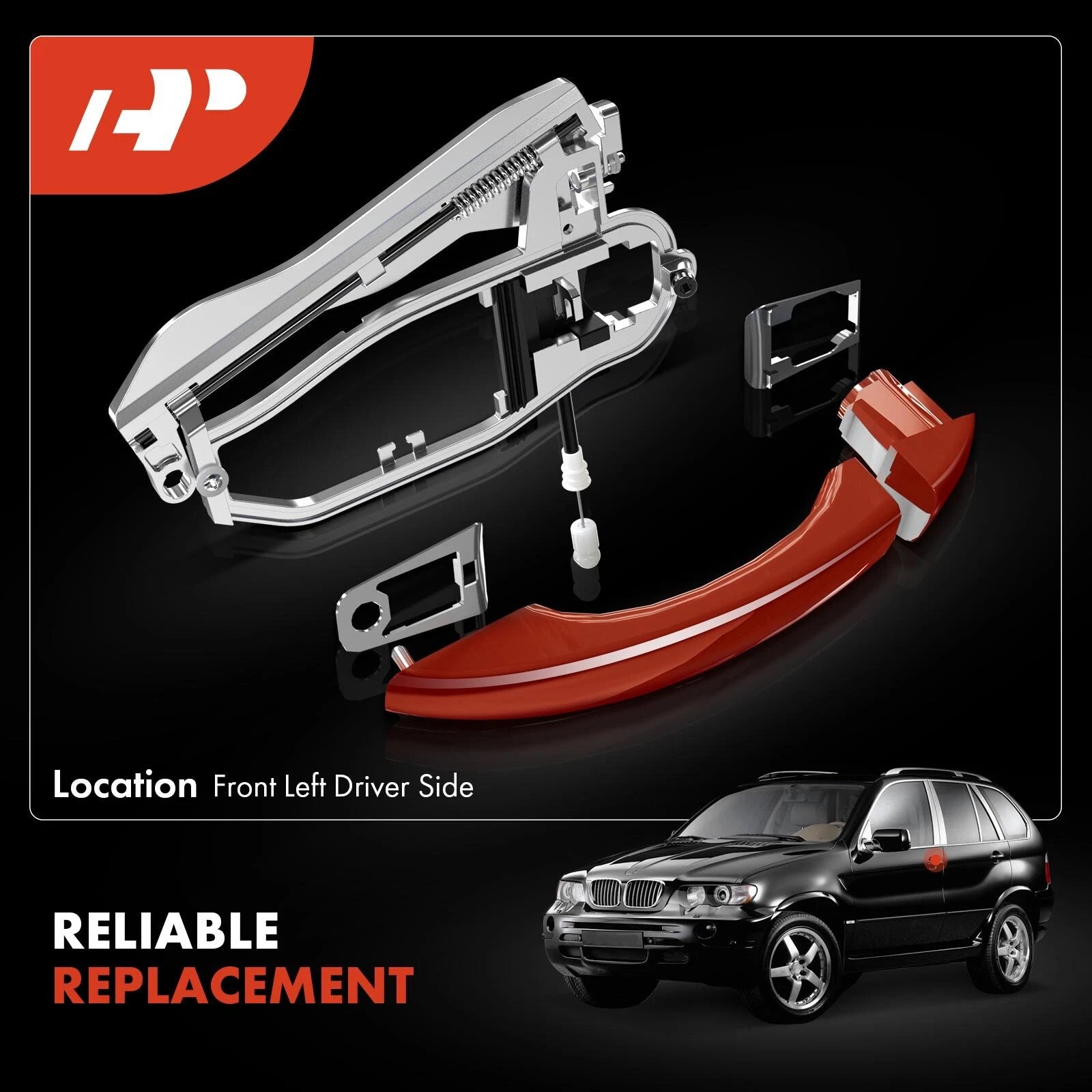 Rear Driver Exterior Door Handle for BMW X5 (2000-2006)