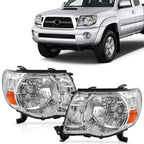Chrome Headlight Assembly LH & RH Pair for Toyota Tacoma (2005–2011)