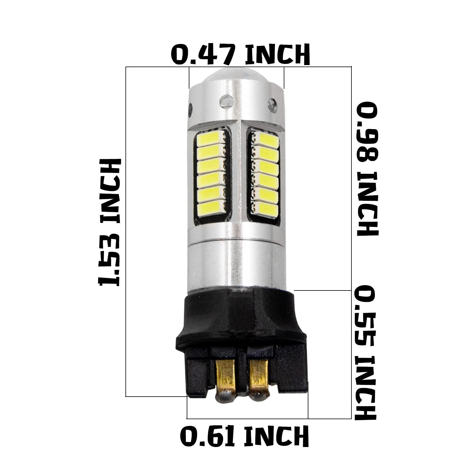2x 6000K White Error Free PWY24W LED Bulbs for Mercedes (2014-2017)