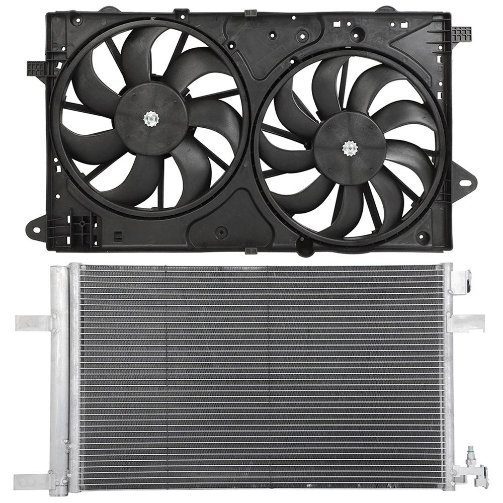 Electric AC Condenser Cooling Fan Kit for Buick Regal LaCrosse (2011–2016)