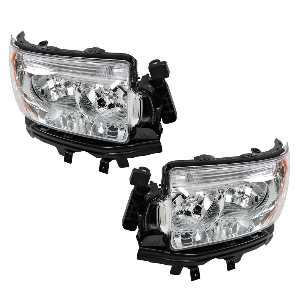Set of 2 Clear Halogen Projector Headlights for Subaru Forester (2006-2008)