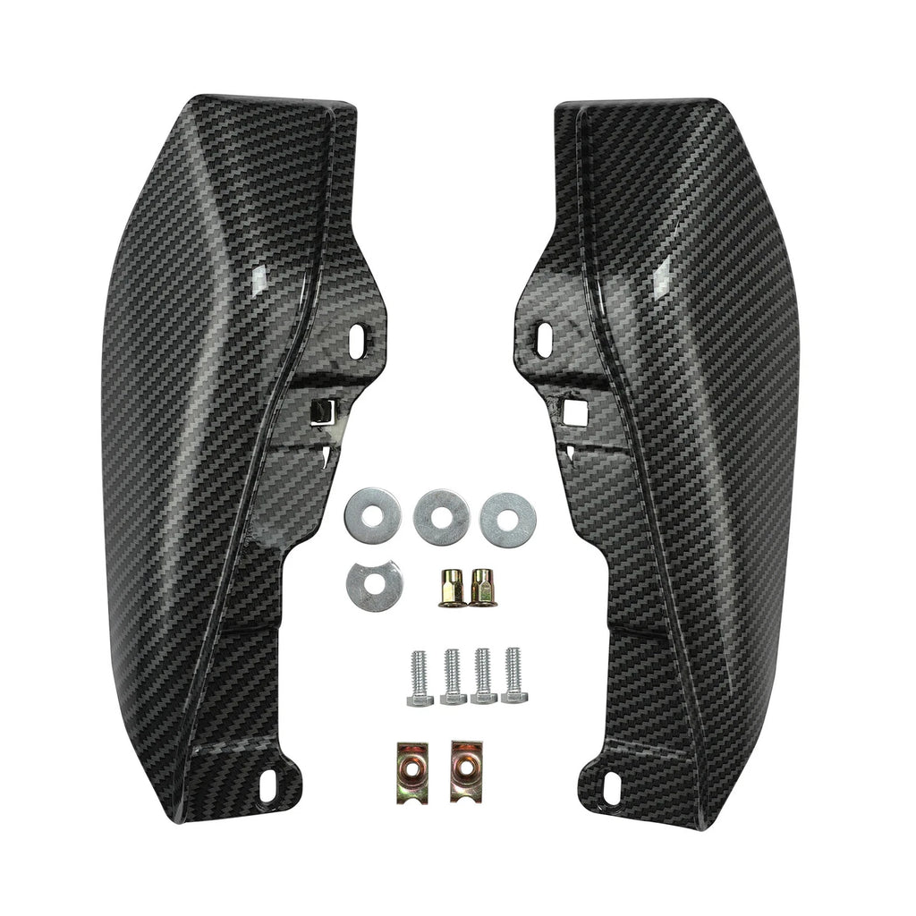 Carbon Fiber Vivid Black Mid-Frame Air Deflector for Harley Touring (2009–2023)