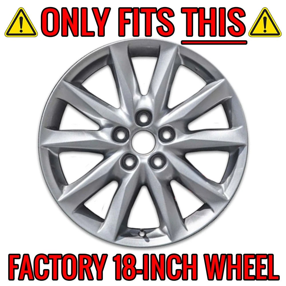 Wheel Skins Hub Caps 18 inch Replacement for Mazda 3 Grand Touring (2017–2018)