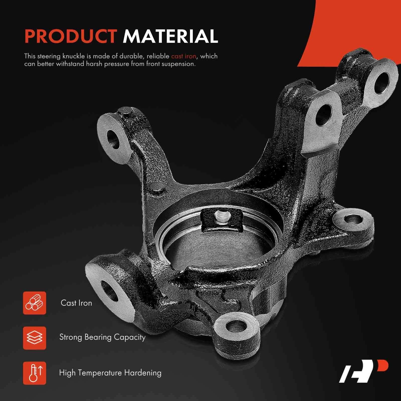 Front Left Steering Knuckle for Toyota Yaris (2007–2019) Prius C Scion xD (2012–2015)